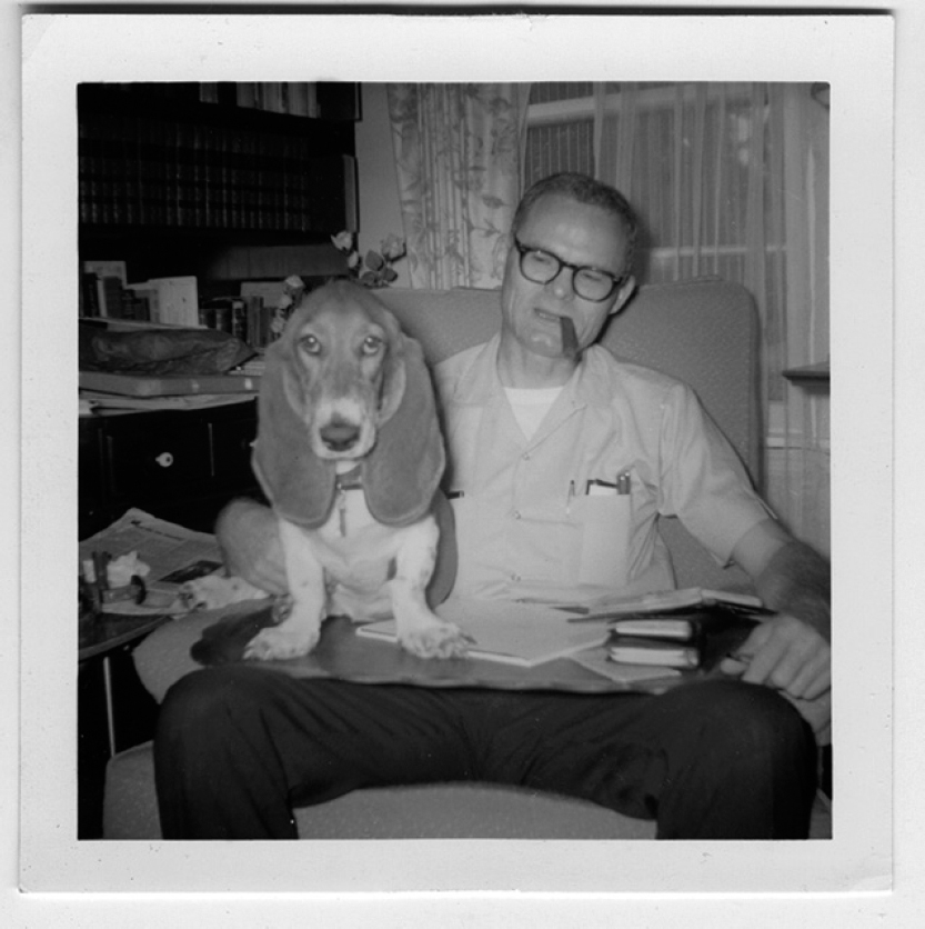 Special agent William H Lawrence relaxes at home with his basset hound - photo 9