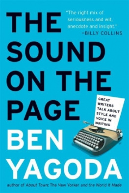 Ben Yagoda - The Sound on the Page
