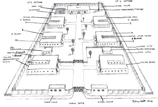 Outline plan of Campo PG 21 at Chieti Scalo In memory of my father Major - photo 2