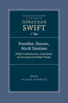 Valerie Rumbold - Jonathan Swift: Parodies, Hoaxes, Mock Treatises