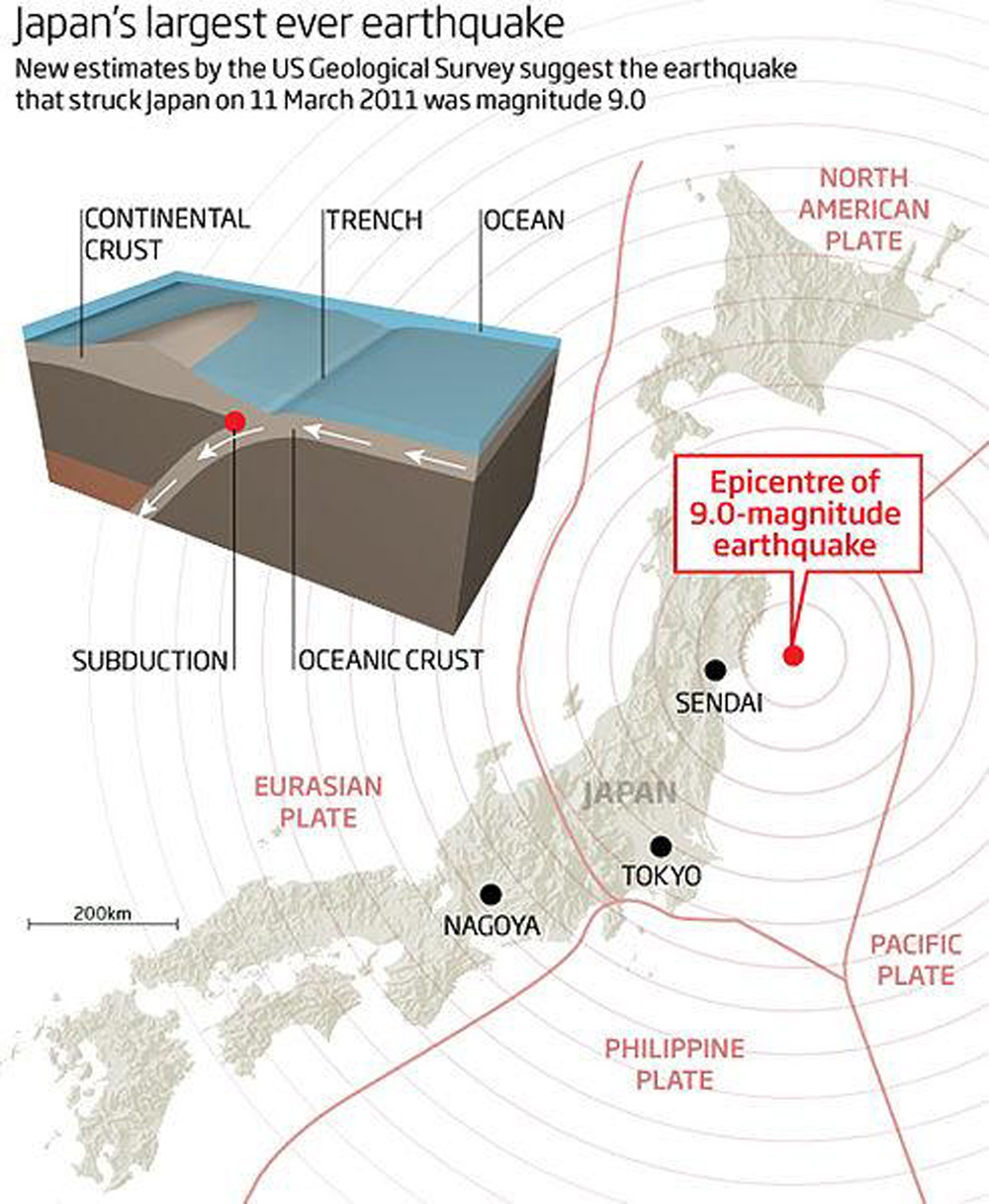 Japans Largest Ever Quake Image courtesy of Sam Churchill The Initial - photo 2