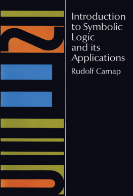 Rudolf Carnap - Introduction to Symbolic Logic and Its Applications