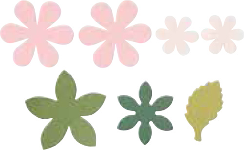 Use the templates to cut the flower shapes Curl the petals Arrange the - photo 4