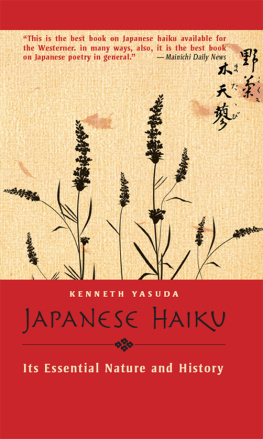 Kenneth Yasuda - Japanese Haiku