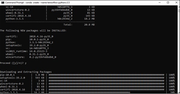 It downloads the necessary packages needed for TensorFlow setup Step 4 After - photo 6