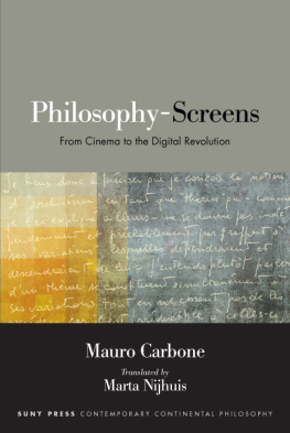 Mauro Carbone Philosophy-Screens