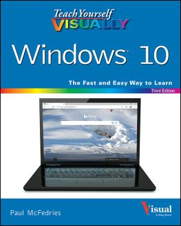 Paul McFedries - Teach Yourself VISUALLY Windows 10