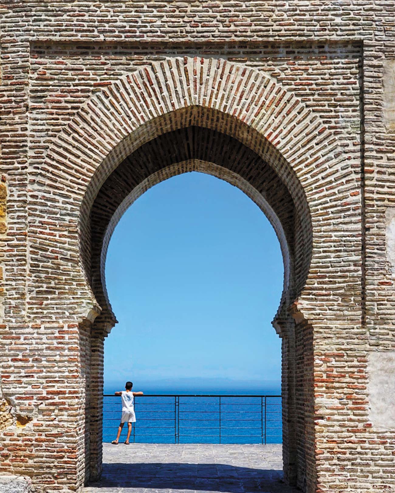 Tangiers Kasbah gate looking to the Strait of Gibraltar the Hassan II Mosque - photo 6