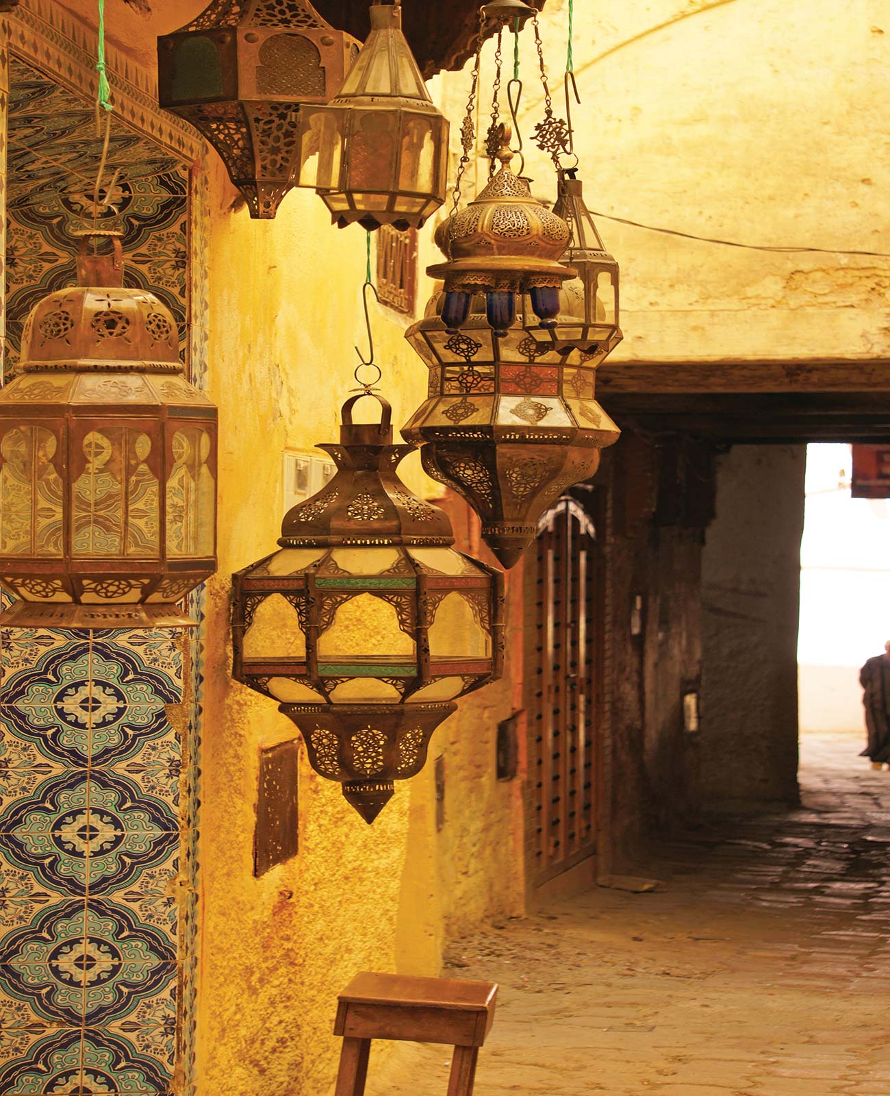 old lamps in the Marrakesh medina the Andalusian Gardens of Rabats Kasbah - photo 13