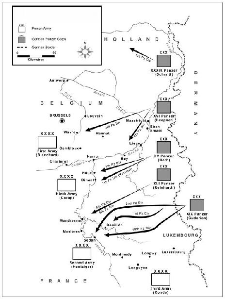 MAP 2 THE PANZER ASSAULT 10-13 MAY MAP 3 OPERATIONS AROUND SEDAN 13 - photo 3