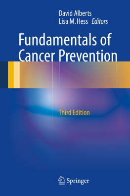 David Alberts Fundamentals of Cancer Prevention