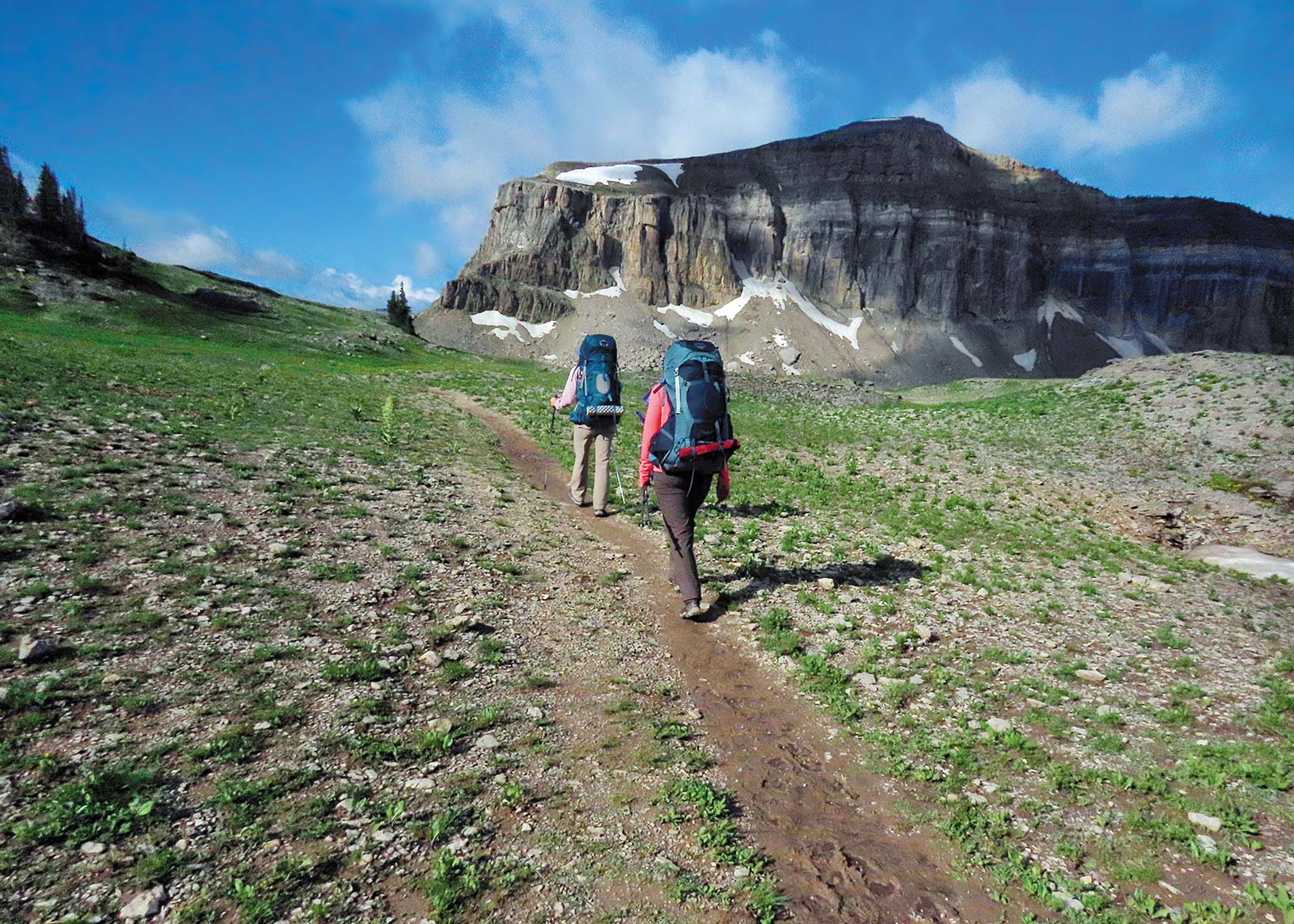 backpackers climbing to Meek Pass Welcome to the land of fire and ice The - photo 12