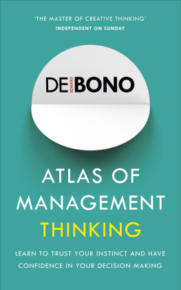 Edward De Bono Atlas of Management Thinking