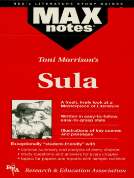 Anita Price Davis - Sula: MAXNotes Literature Guide