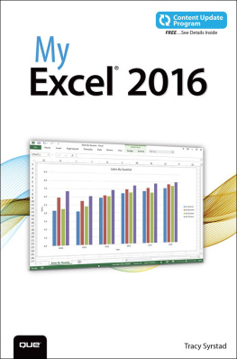 Tracy Syrstad My Excel 2016 (Includes Content Update Program)