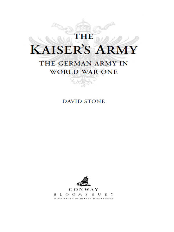 The Kaisers Army The German Army in World War One - image 2