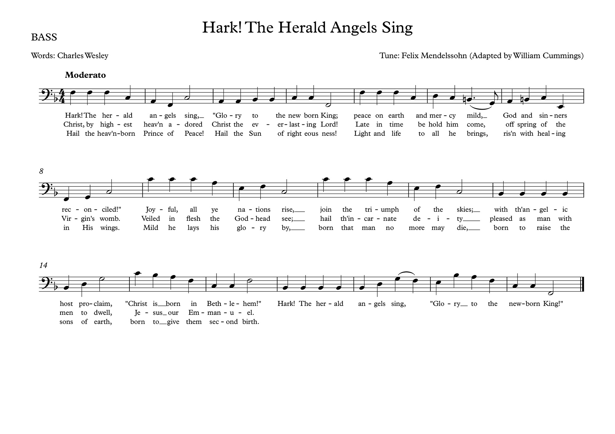 The Words Hark the herald angels sing Glory to the newborn King Peace on - photo 7