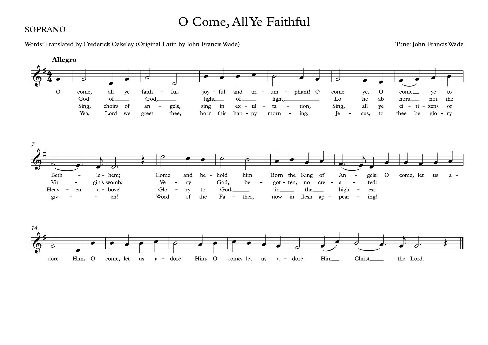 The Words O come all ye faithful joyful - photo 18