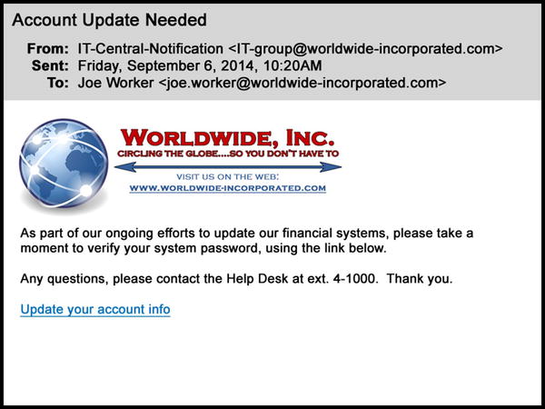 Figure 1-1 Sample e-mail asking for password confirmation and featuring two - photo 1