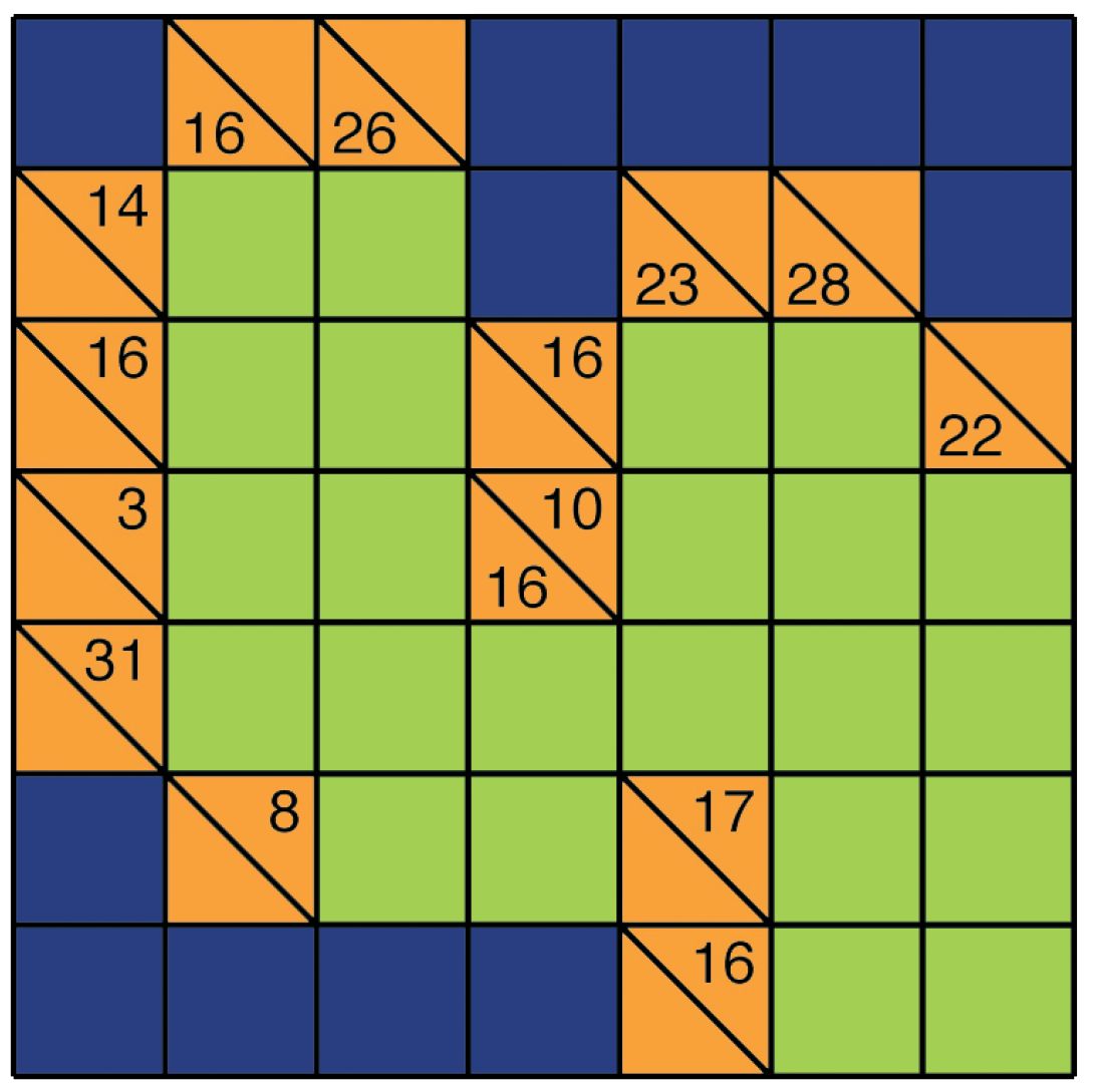 Kakuro Fill in the grid so that each run of squares adds up to the total in - photo 4