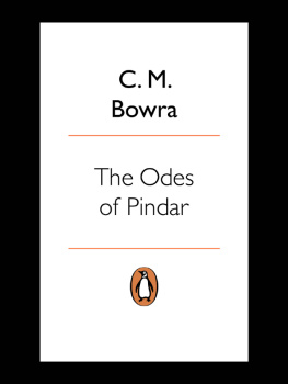 Cecil Bowra - The Odes of Pindar