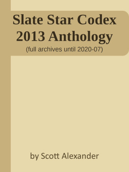 Scott Alexander Slate Star Codex 2013-2020