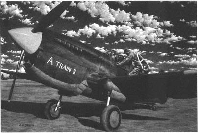 P-40 A-Train II with Lieutenant Charles W Dryden seated and Lieutenant Colonel - photo 2