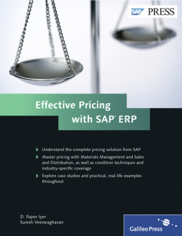 D. Rajen Iyer - Effective Pricing with SAP ERP
