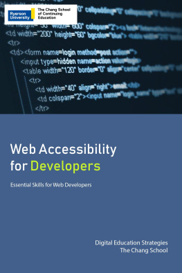 Digital Education Strategies - Web Accessibility for Developers