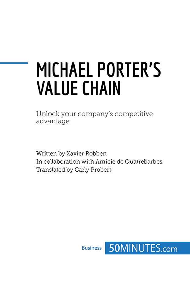 MICHAEL PORTERS VALUE CHAIN KEY INFORMATION Names value chain Michael - photo 2