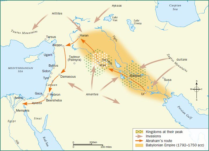 This map shows the emergence of the Jewish people between around 2000 and 1000 - photo 3