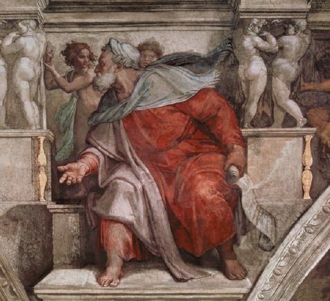 This detail from a fresco by Michelangelo in the Sistine Chapel in Rome depicts - photo 5