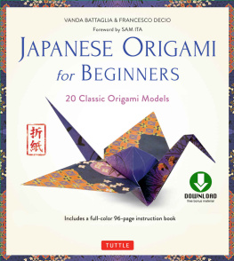 Battaglia Vanda Japanese Origami for Beginners Kit