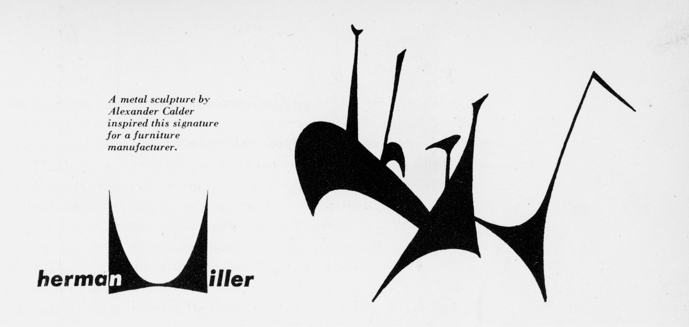 Calders Spiny maquette 1939 and the logo for the Herman Miller company as - photo 6