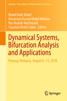 Mohd Hafiz Mohd - Dynamical Systems, Bifurcation Analysis and Applications: Penang, Malaysia, August 6–13, 2018