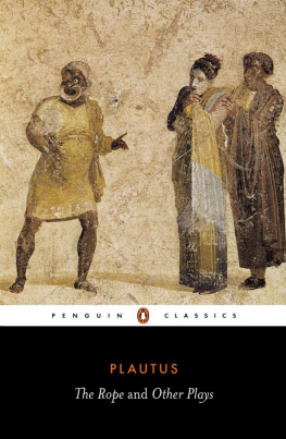 Plautus - The Rope and Other Plays (Penguin Classics)