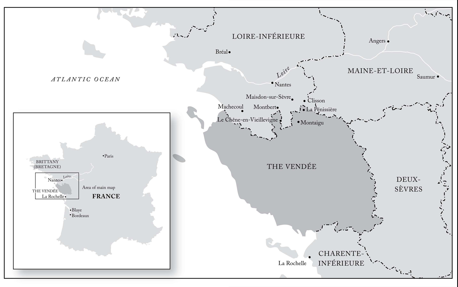 Map of the Vende A T HALF PAST five on the evening of November 6 1832 - photo 3