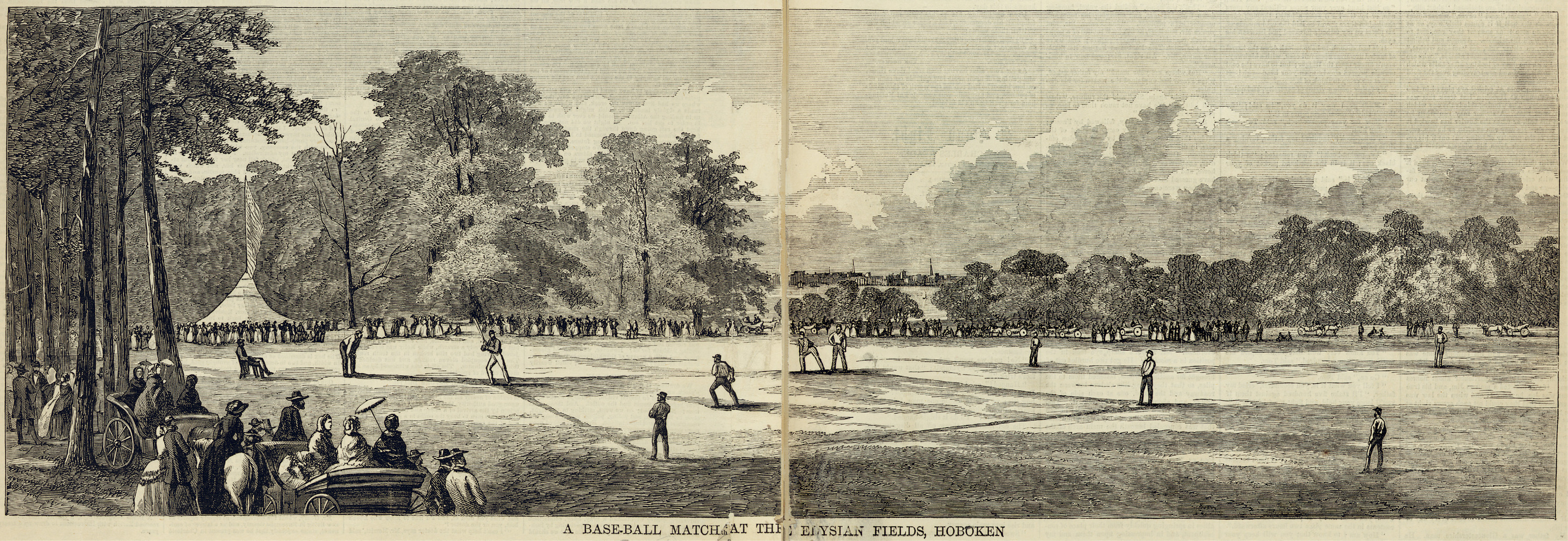 A baseball match at Elysian Fields Hoboken New Jersey 1859 THIS IS A - photo 2