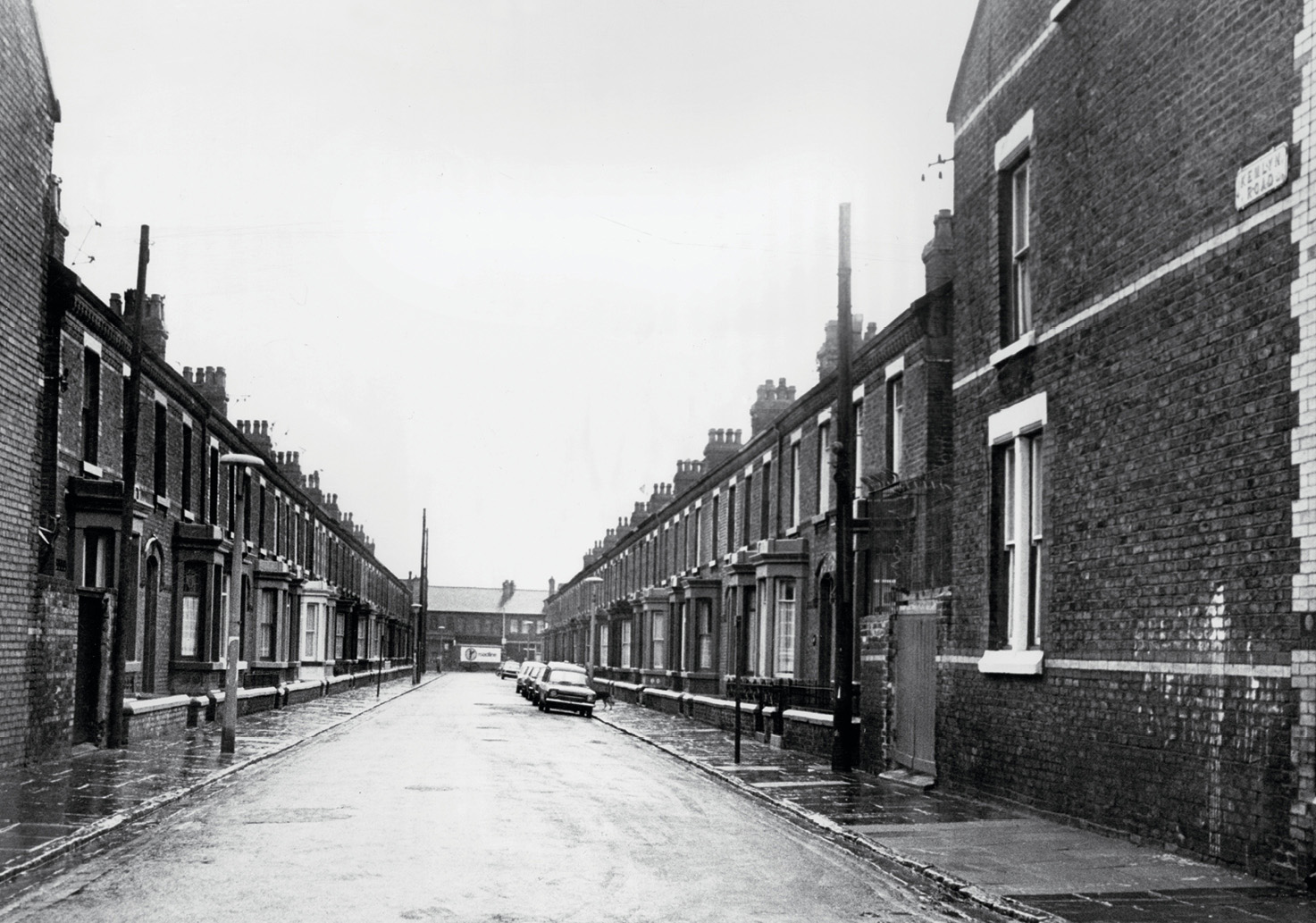 Anfield the home of Liverpool Football Club was surrounded by tightly packed - photo 3