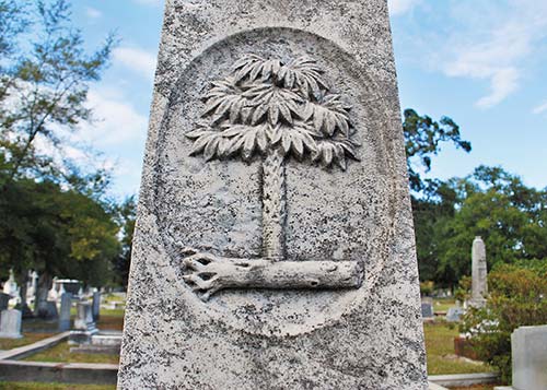 a headstone in Magnolia Cemetery the ruins of the Old Sheldon Church near - photo 9