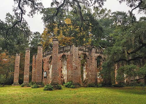 the ruins of the Old Sheldon Church near Beaufort Savannahs River Street - photo 10