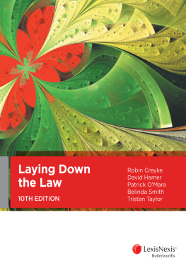 R Creyke - Laying Down the Law, 10th Edition