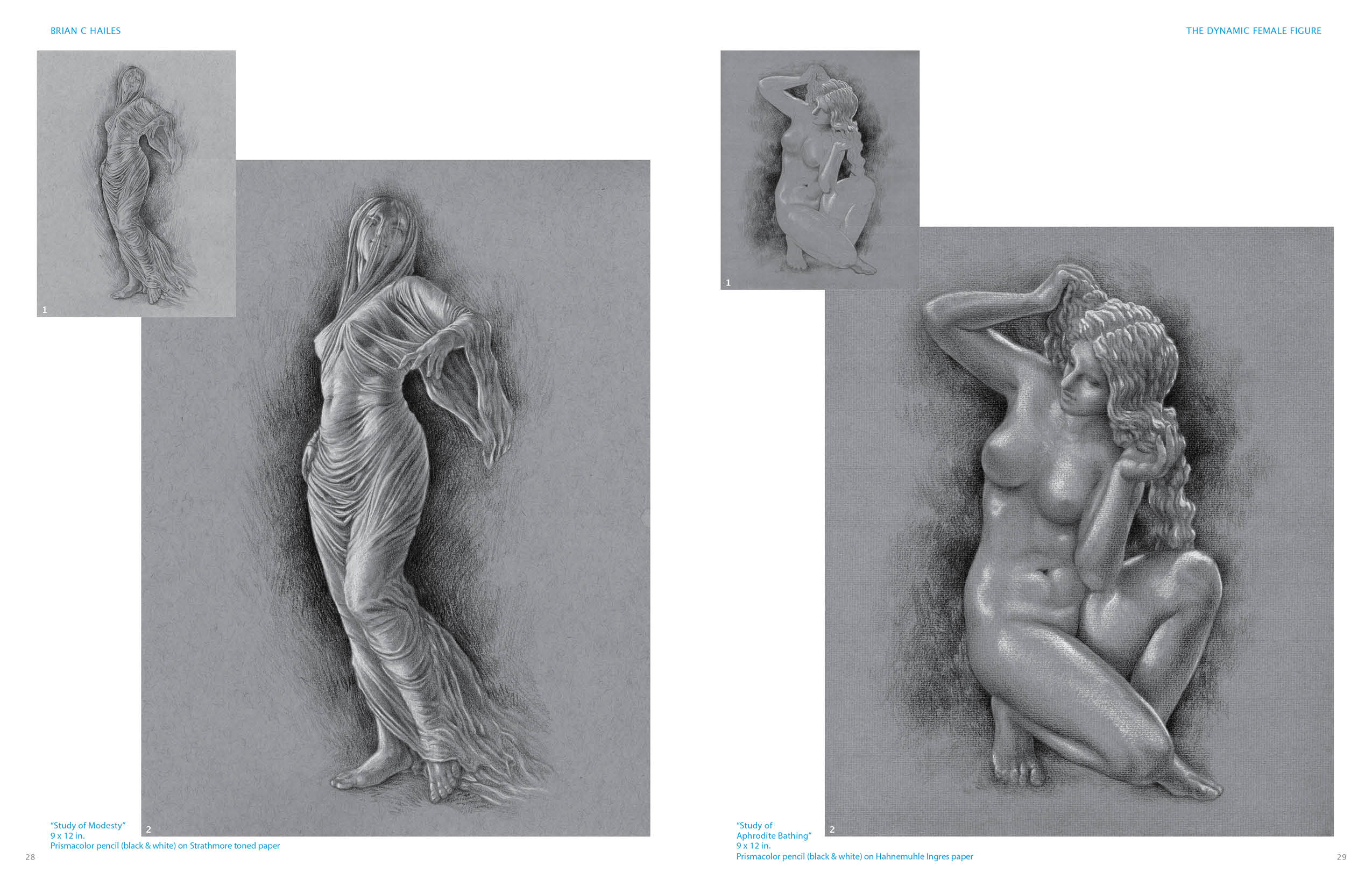 Draw It With Me The Dynamic Female Figure Anatomical Gestural Comic Fine Art Studies of the Female Form in Dramatic Poses - photo 28