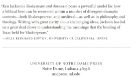 Jackson Kenneth S. Shakespeare and Abraham