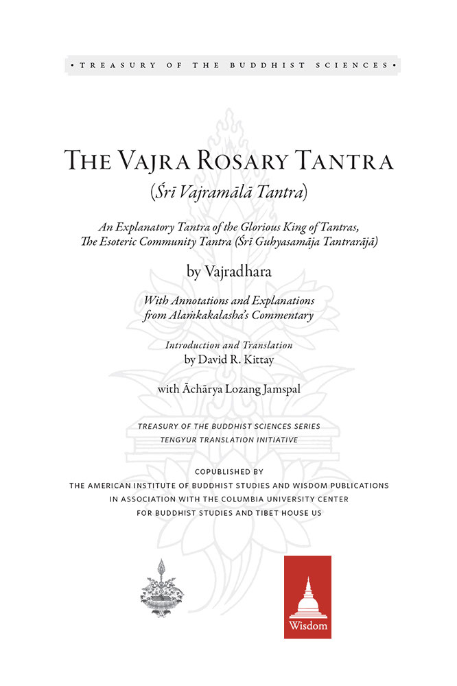 THE VAJRA ROSARY TANTRA r Vajraml Tantra is one of the most significant and - photo 5