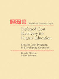 title Deferred Cost Recovery for Higher Education Student Loan Programs - photo 1