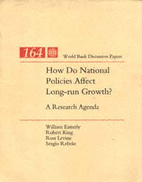 title How Do National Policies Affect Long-run Growth A Research Agenda - photo 1