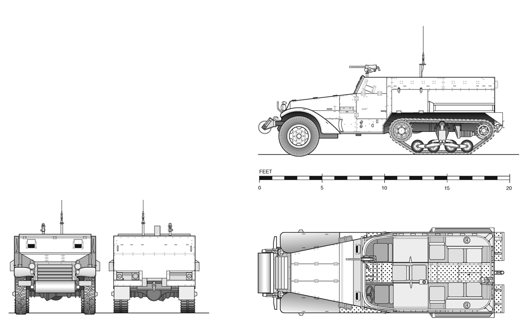 T16 Half-Track Car Test vehicle built by Autocar In an attempt to improve the - photo 7