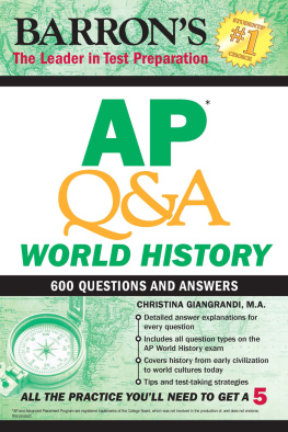 Christina Giangrandi - AP Q&A World History: With 600 Questions and Answers (Barrons AP)