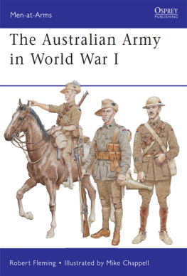 Australia. Australian Army - The Australian Army in World War I